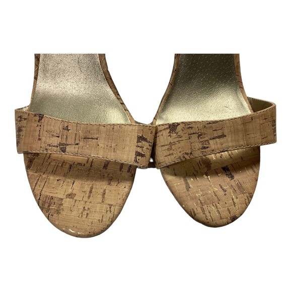 G By Guess Sandals Shantel3 Cork Chunky Heel Open Toe Women's 8.5M NWOB - Picture 4 of 11